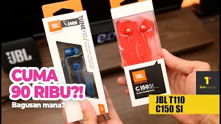 Battle earphone MURAH. JBL Tune T110 vs JBL c150 SI