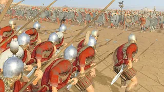 2,400 Cartage Pikeman Vs 4,800 Hillman | Total War Rome 2