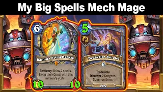 Big Spells Mech Mage Is A NEXT LEVEL Deck! Fun & Super Good! Voyage to the Sunken City | Hearthstone