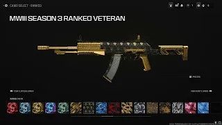 Modern Warfare 3 : All Ranked Camos and Unreleased Camo Showcase Season 3