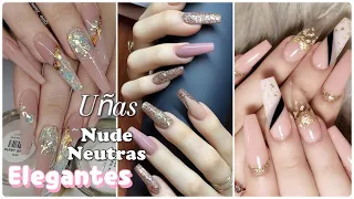 NUEVOS DISEÑOS NAILS ELEGANTE UÑAS DISEÑOS NUDE NEUTROS ELEGANTES 2022 💅tips y uñas