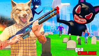 24 HOURS IN THE CEMETERY CHALLENGE PART 4! - CHALLENGES IN GTA 5 ONLINE