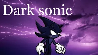 Dark sonic sprite animation test