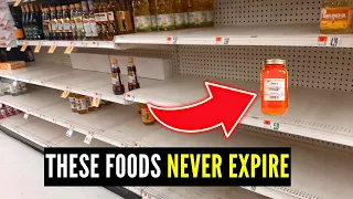 18 Foods That NEVER Expire! Stockpile Basics To Be Ready