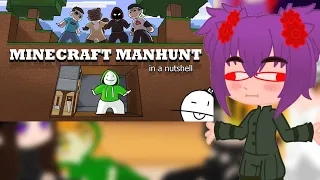 Mob Talker React To Minecraft Manhunt in a nutshell by Newbie Is Pro