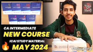 CA Intermediate New Course ICAI Study Material May 2024 Unboxing 🔥 | Group 2 Books | Shubham Gupta