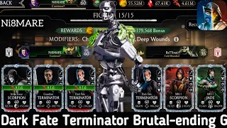 DF Terminator, Guardian Terminator & SF Scorpion Brutality Gameplay | MK Mobile