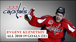 Evgeny Kuznetsov (#92) All 21 Goals of the 2018-19 NHL Season