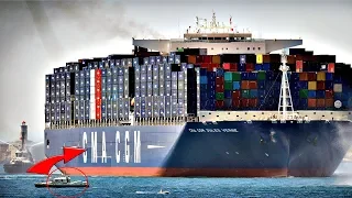 विश्व के 8 सबसे बड़े शिपिंग जहाज | Top 8 World’s Biggest Container Ships