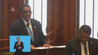 Member of Parliament Hon. Joseph Nand delivers ministerial statement