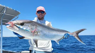 Slow Pitch Jigging | Catch Clean Cook | Amazing Tuna Burger Recipe | Offshore Fishing