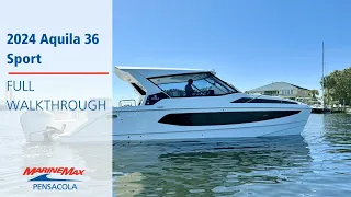 A Pleasure Boating Dream | 2024 Aquila 36 Sport For Sale at MarineMax Pensacola!