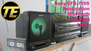 Sony CFS-710S Restoration & Bluetooth + Led light Hack