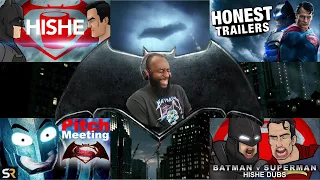 Batman V. Superman - Pitch Meeting Vs. Honest Trailers Vs. HISHE (Reaction)