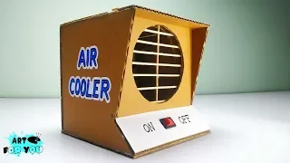 How To Make Powerful Air Cooler From Cardboard | How to make mini air cooler from cardboard