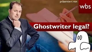 Ghostwriter - gefakete Hausarbeit legal? | Rechtsanwalt Christian Solmecke