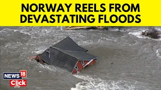 Norway Floods | Heavy rains Cause Landslides And Flooding In Norway | Norway News Today | News18