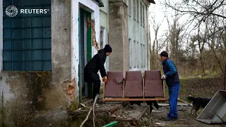 Cold War bunker is a life saver in devastated Ukrainian village