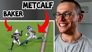 Rugby Player Reacts to DK METCALF Chasing Down BUDDA BAKER Incredible 2020 NFL Season Highlight!