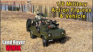 1/6 Military Action Figures & Vehicle (Land Rover WMIK)