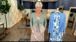 Belle by Kim Gravel Better Together Dress and Shrug Set on QVC