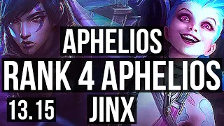 APHELIOS & Thresh vs JINX & Nautilus (ADC) | Rank 4 Aphelios, 15/1/4 | KR Challenger | 13.15
