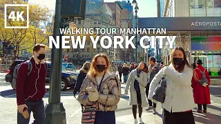 [4K] NEW YORK CITY - Walking Tour Midtown Manhattan, Broadway, Travel, NYC, USA, 4K UHD