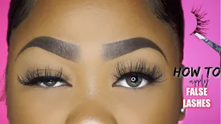 HOW TO APPLY FALSE LASHES EASY STEPS FOR BEGINNERS