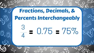 Using Fractions Decimals and Percents Interchangeably