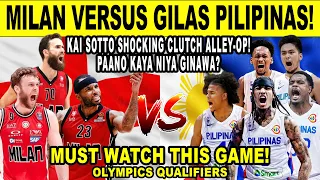 GILAS PILIPINAS vs MILAN! Kai Sotto Shocking Alley-op Shot Buzzer-Beater of the Year! Simulation