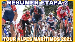 RESUMEN ETAPA 2 Tour de los Alpes Marítimos 2021 🇫🇷 Final en Muro