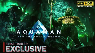 [4K HDR] AQUAMAN 2: The Lost Kingdom - Final Trailer (60FPS) Jason Momoa