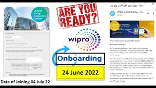 Wipro Onboarding on 24 June | Mobile no. issue, WILP Elite | interview without assessment #wipro