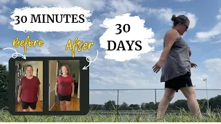 I WALKED 30 minutes a DAY for 30 DAYS || I CANNOT BELIEVE what HAPPENED!