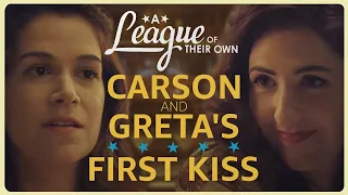 Carson & Greta's First Kiss 💕 | A League Of Their Own