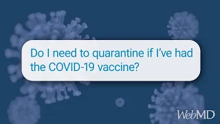 Do You Need to Quarantine If You've Had the COVID-19 Vaccine? | WebMD | Coronavirus in Context