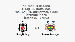 Beşiktaş 3-1 Fenerbahçe [HD] 12.05.1990 - 1989-1990 1st League Matchday 33 + B & Post-Match Comments