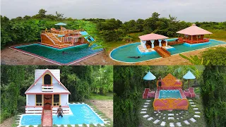 Top 4 a Build A House Out Of Bamboo And The Biggest And Most Amazing Swimming Pool