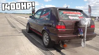 THE FASTEST VOLKSWAGEN GOLF 2 IN THE WORLD @ 1/2 MILE - 341KM/H (211MPH)!!