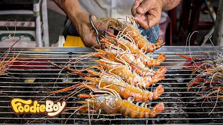 Amazing! Grilled Prawns in Bangkok Thailand