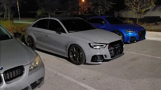 Audi RS3 Upgraded Turbo E85 vs BMW M4 Upgraded Single Turbo E85