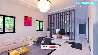 #Short : 8m x 13m Mini House Design [Living Room] 🏡 | SLDesignArch*