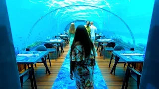 5.8 Undersea Restaurant Maldives - THE LARGEST and BEAUTIFUL in THE WORLD | 4K