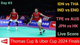 TotalEnergies BWF Thomas, Uber Cup Finals 2024 Live Score Watchalong. India/Eng/Indonesia/Thailand