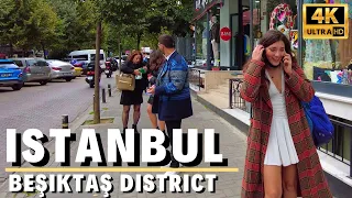 Istanbul Beşiktaş District Walking Tour l October 2021 Turkey [4K UHD]