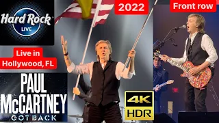 PAUL MCCARTNEY - FRONT ROW - Live In Hollywood, Florida May 25, 2022 Concert 4K HDR Video