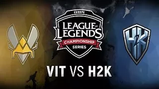 VIT vs. H2K  - Week 1 Day 1 | EU LCS Spring Split |  Team Vitality vs. H2k-Gaming (2018)