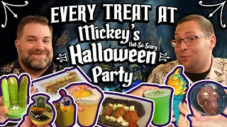 Tom & Eric Try EVERY TREAT at Mickey’s Very Sweaty Halloween Party in Magic Kingdom