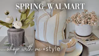 SPRING WALMART SHOP WITH ME AND HAUL STYLING | SPRING SHOP & DECORATING IDEAS 2024