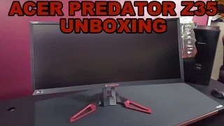 Acer Predator Z35 Ultra Widescreen 21:9 Gaming Monitor Unboxing #1